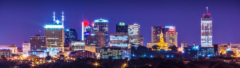 An image of Nashville at night.
